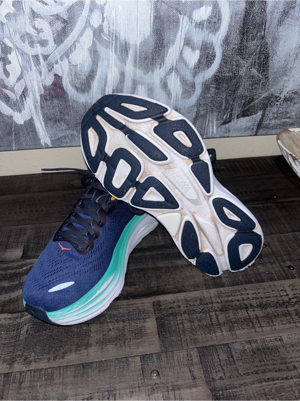 HOKA Bondi 8 running shoe WOMENS SZ 7.5 - Picture 7 of 15